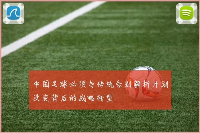 中国足球必须与传统告别解析计划没变背后的战略转型